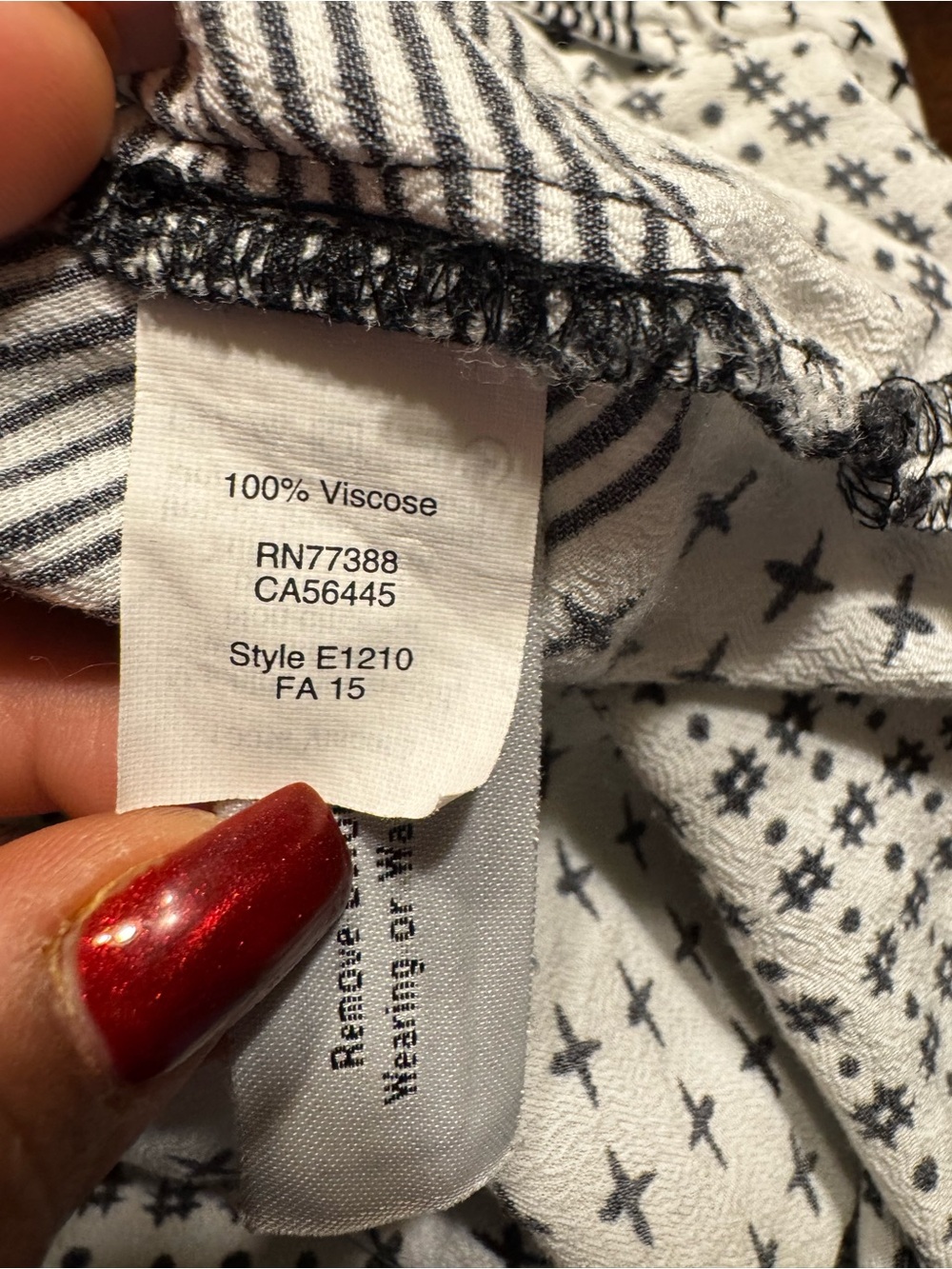 Madewell Black & White Patterned Muscle Tank Size M - Picture 5 of 6